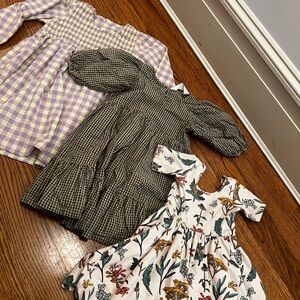 Lot of 3 girls dresses - Alice + Ames, H&M - 4T